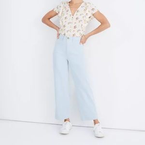 Madewell Slim Emmett Crop Pant in Speckle